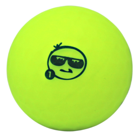 yellow matte vision golf ball