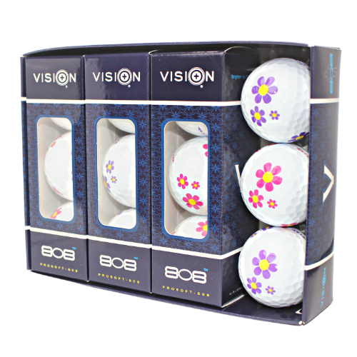 Vision Goker Daisy Golf Balls - White