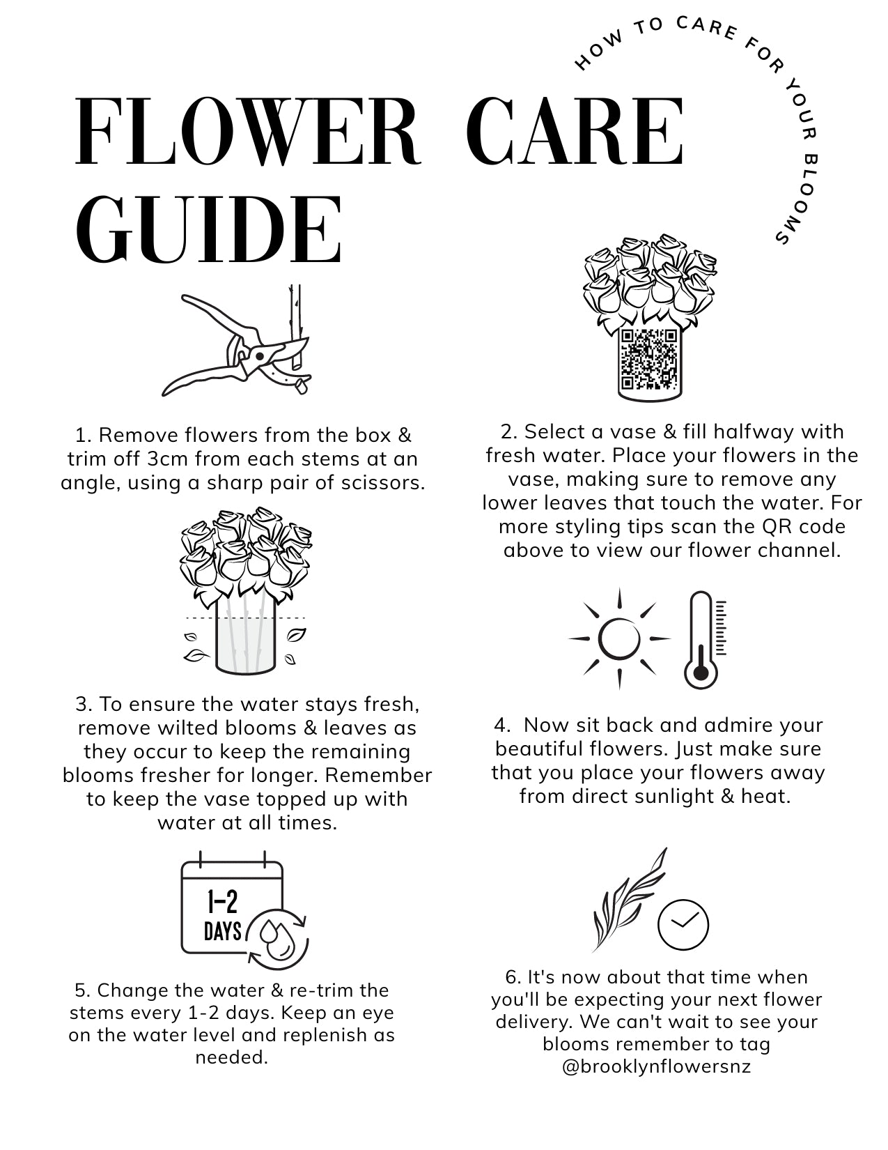 Flower Care Guide – Brooklyn Flowers