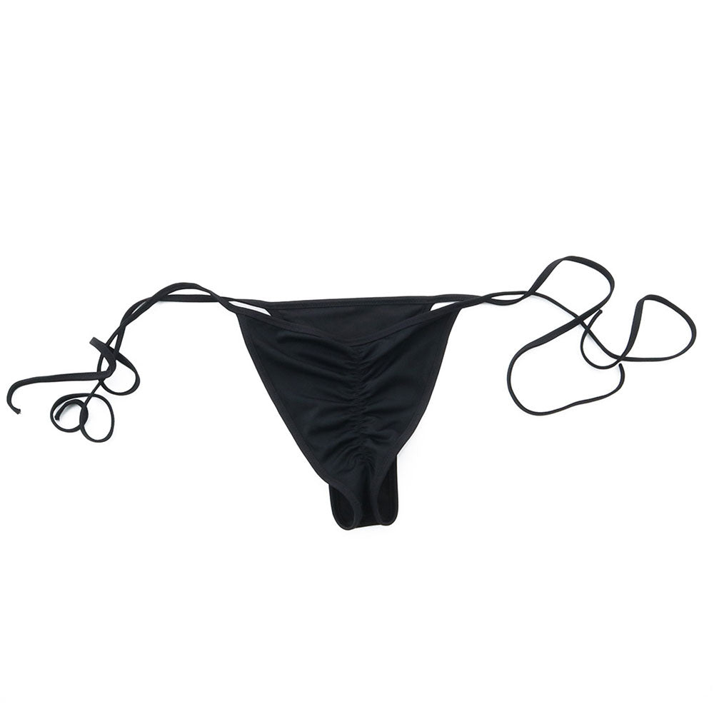 Tie Side Trim Scrunched Brazilian Bikini Cheeky Bottom – Brazilian ...