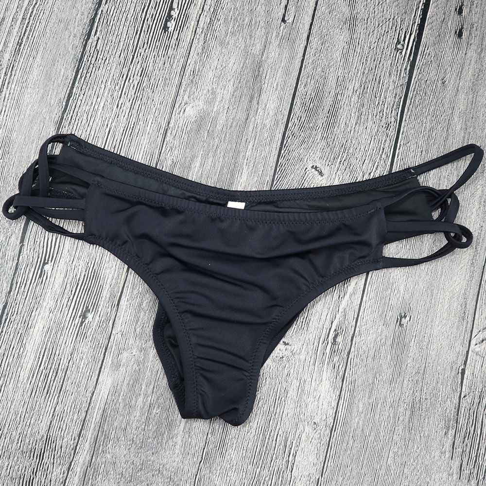Crisscross Strappy Scrunch Cheeky Brazilian Bikini Bottom – Brazilian ...