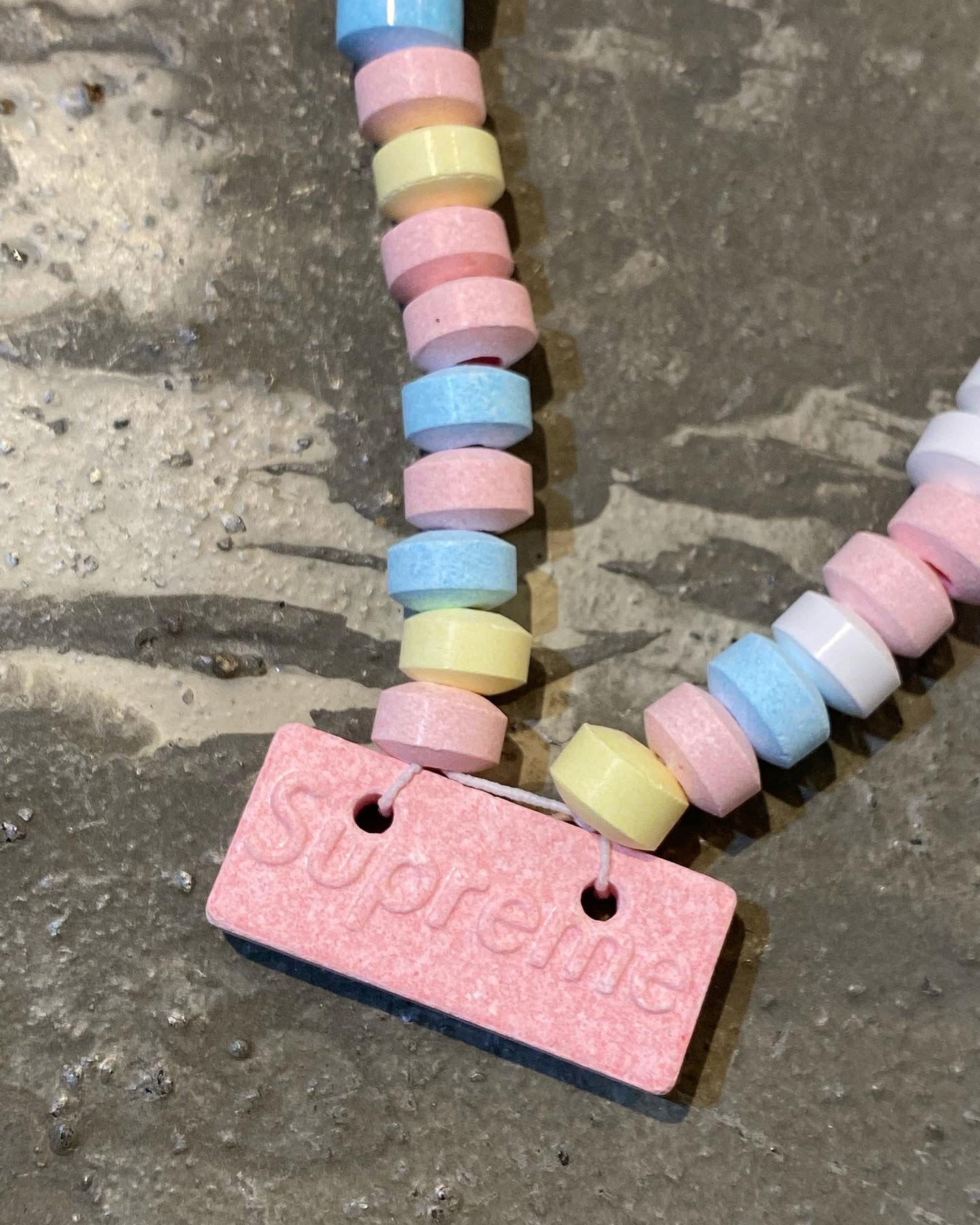 supreme necklace candy