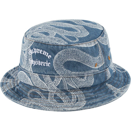 supreme hysteric glamour snake denim crusher