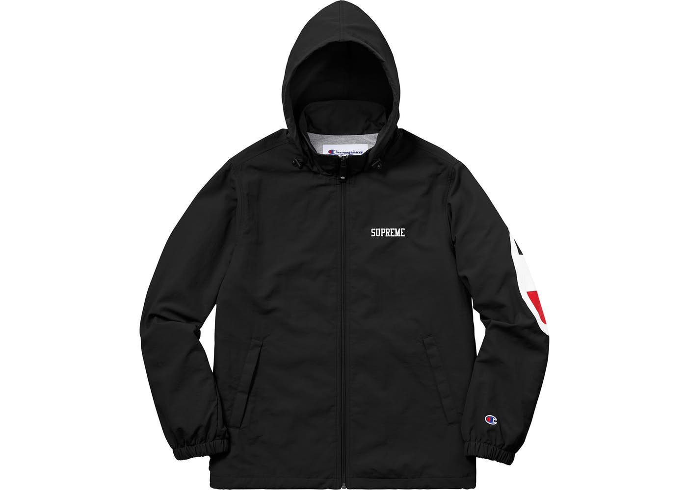 supreme champion track jacket black