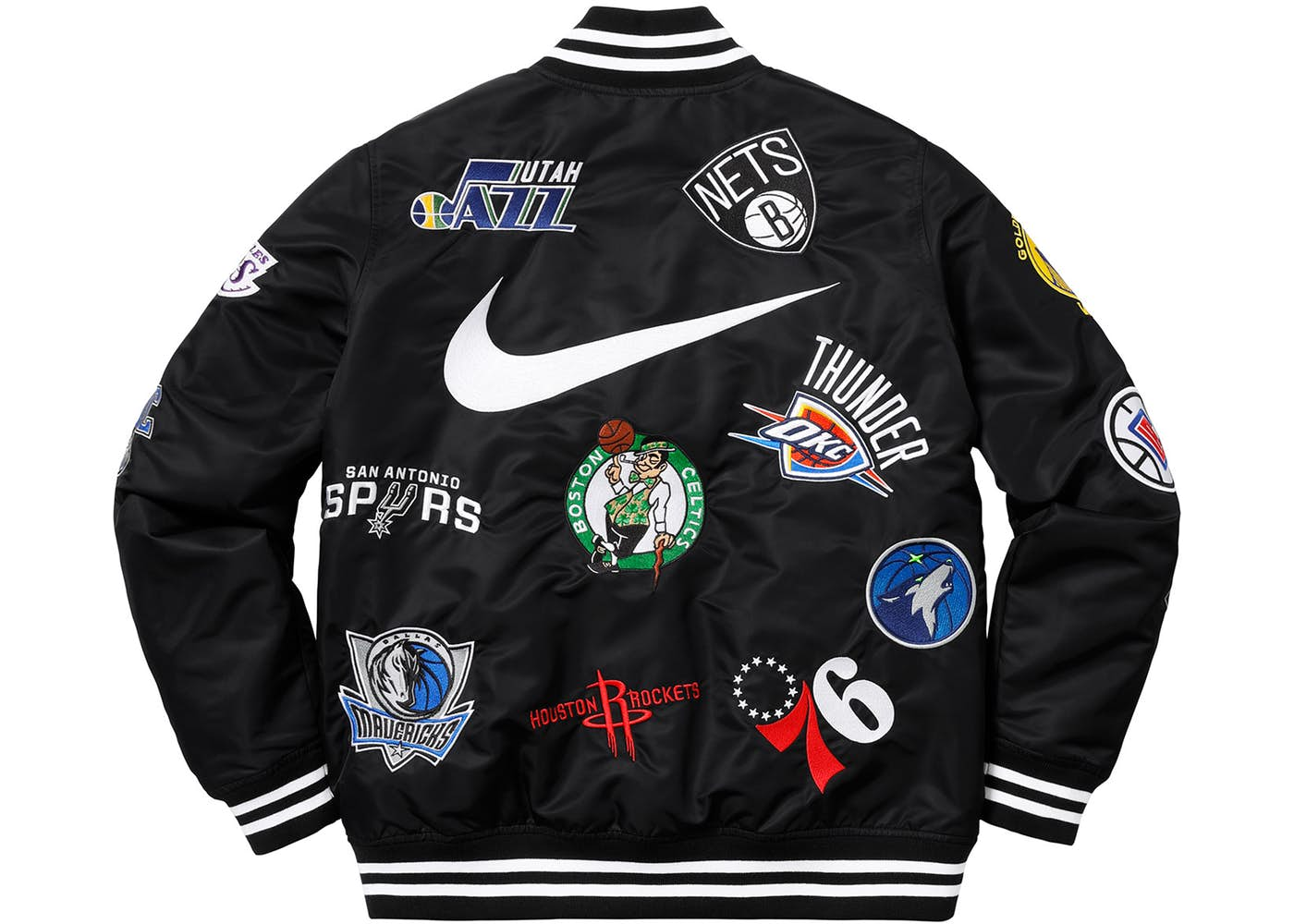 Celtics College Jacke / Supreme Nike/NBA Teams Warm-Up Jacket Black