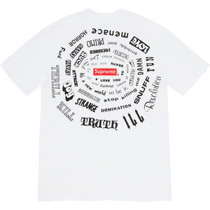 supreme spiral tee navy