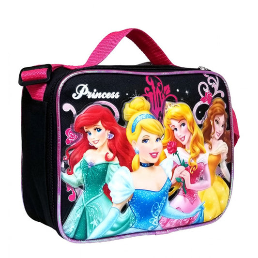 Disney Princess Lunch Box Bag 3-D Eva Molded - Ariel Belle Aurora Tiana Cinderella