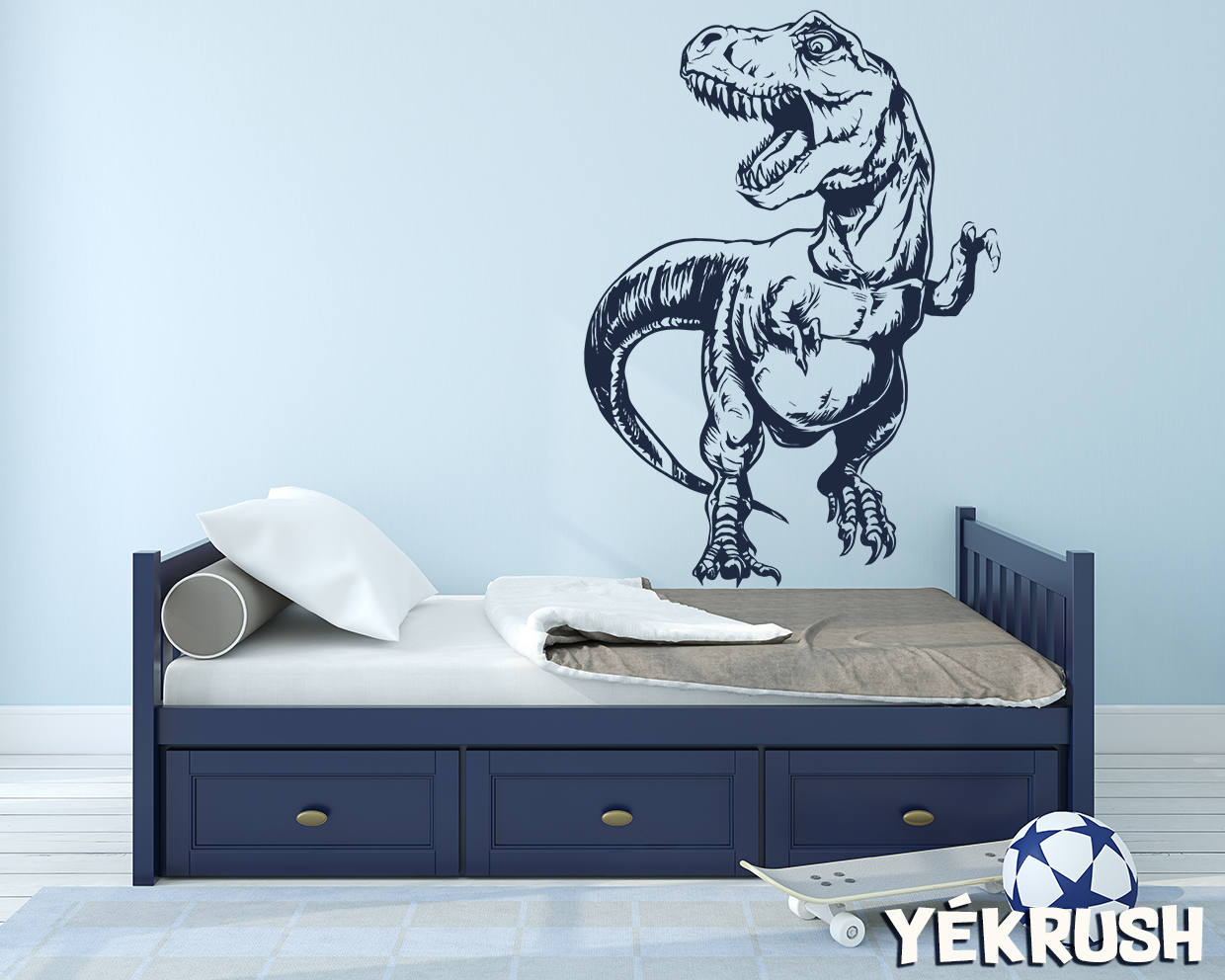 Dinosaur Wall Decal Dinosaur Decor Kids Bedroom Vinyl Wall