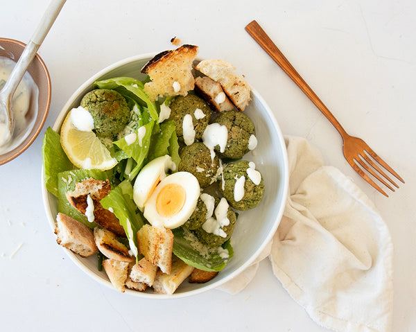 Falafel Caesar Salad - BARE Lean Vegetarian