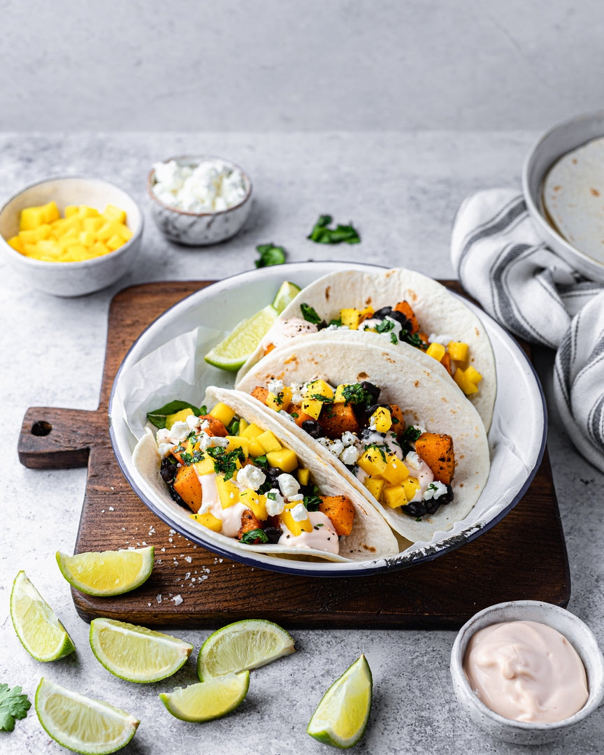 Butternut Squash & Blackbean Tacos Recipe