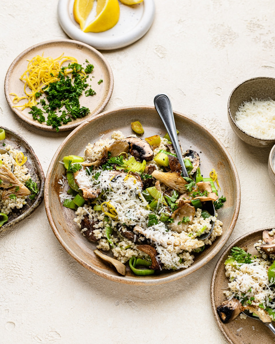 Quinoa Risotto with Mushrooms