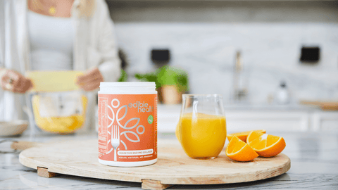 Orange juice and Edible Health Digestive Enzyme Collagen powder