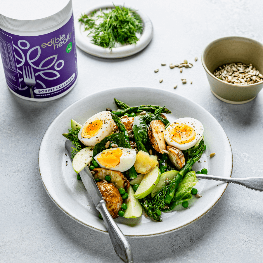 garden-greens-salad-with-potato-egg-and-collagen