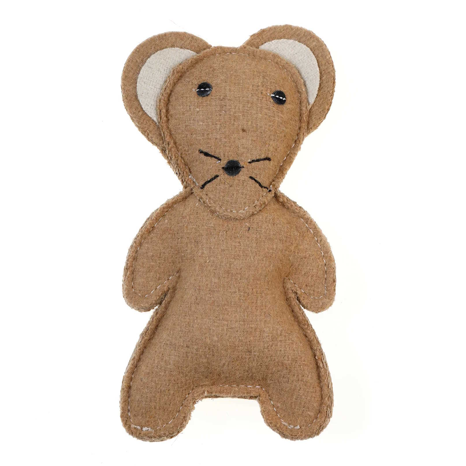 DOOG Country Tails Mouse Chew Toy Brown 7.48" x 1.18" x 3.14"