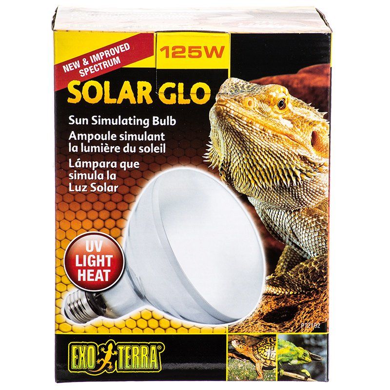 Exo-Terra Solar Glo Mercury Vapor Sun Simulating Lamp, 125 Watts