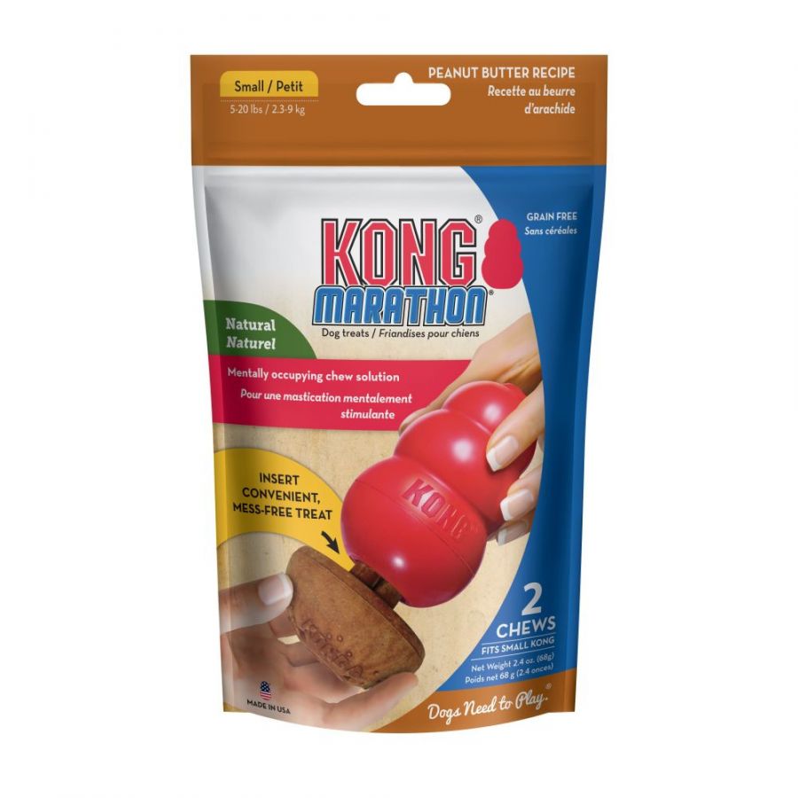 KONG Marathon Peanut Butter Flavored Dog Chew Small, 2 count