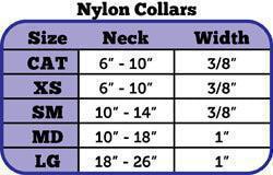 Nylon Collars Sizing Chart