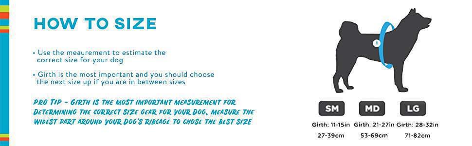 Outward Hound Daypak Sizing Guide