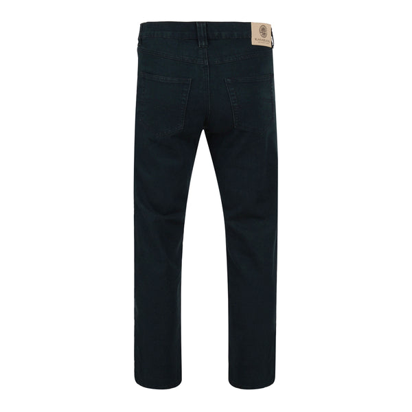 Mens Kam Jeans KBS101-06 Stretch Regular Fit Jeans Black Size 40 To 48 ...