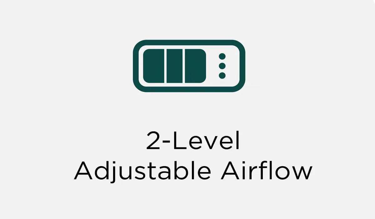 Adjustable airflow slider and smart circular screen