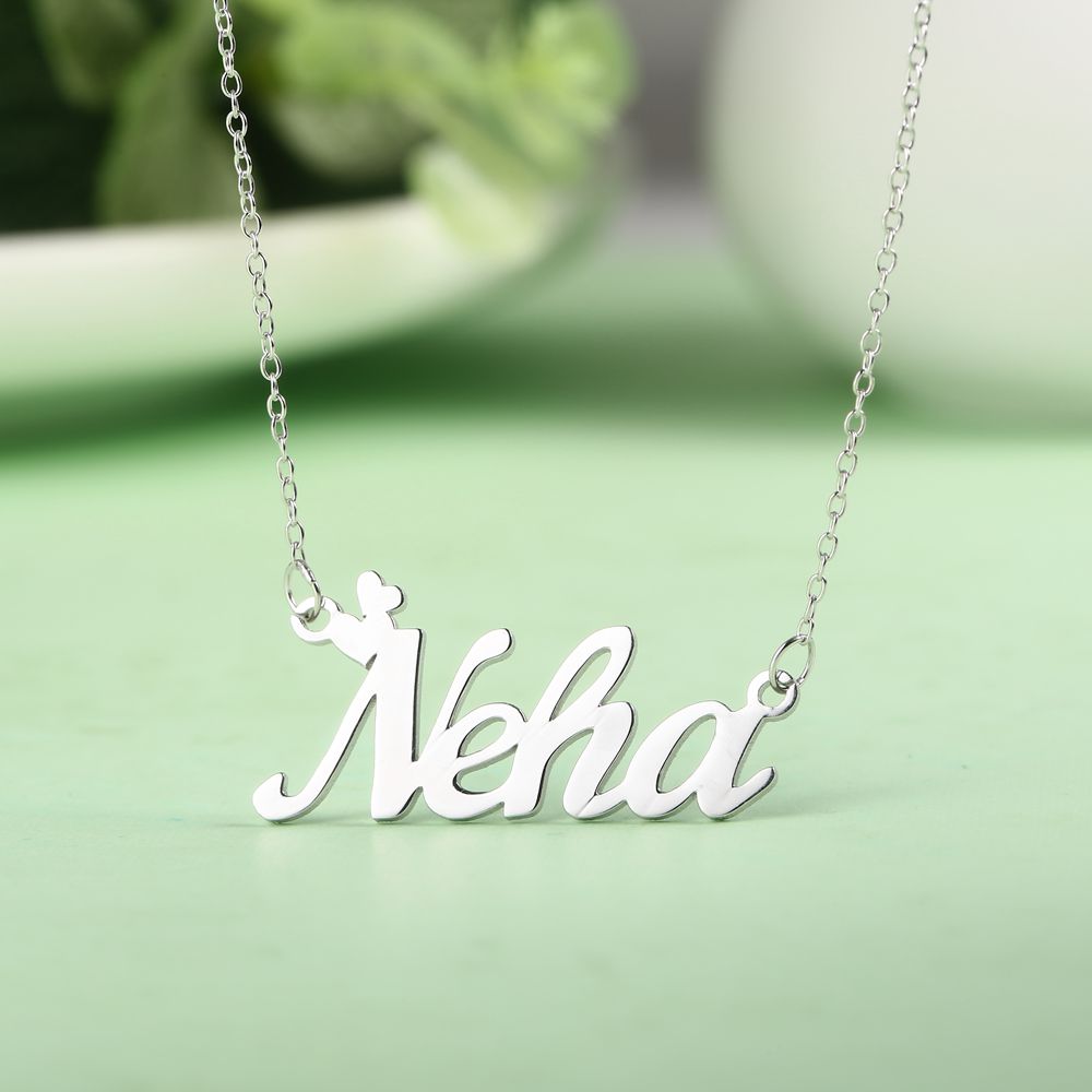 Customized Necklace In Real Silver With Your Loved Ones Name 7jewelry