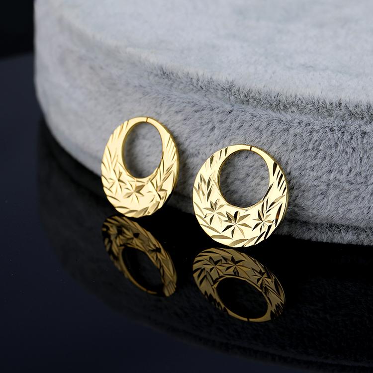 22k Gold Punjabi Nattiyan Minimalist Hoops Pair – HandTstudio