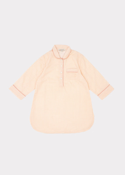 NIGHTDRESS, MANDARINE CHECK