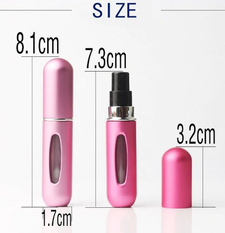 Portable Mini Refillable Perfume Atomizer Travel Size Spray Bottle