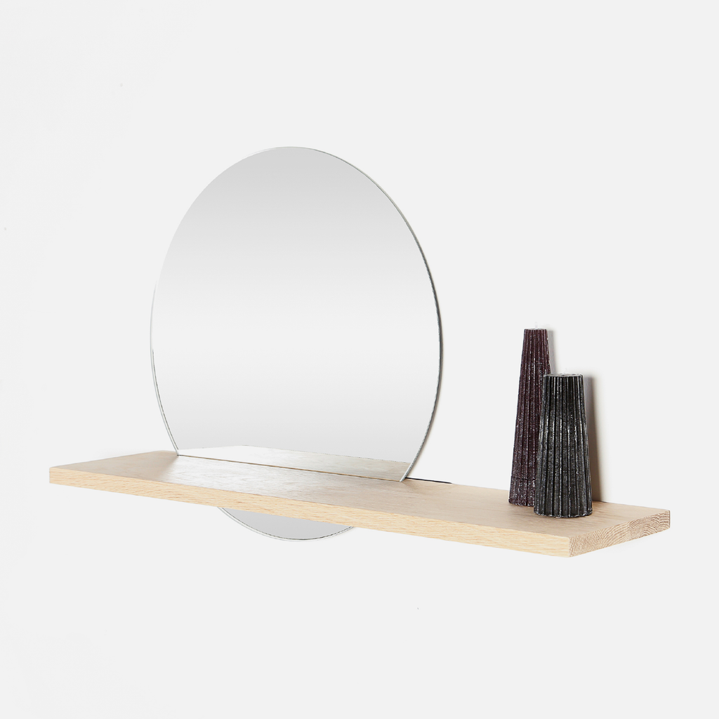 Oak Ledge Mirror Shelf
