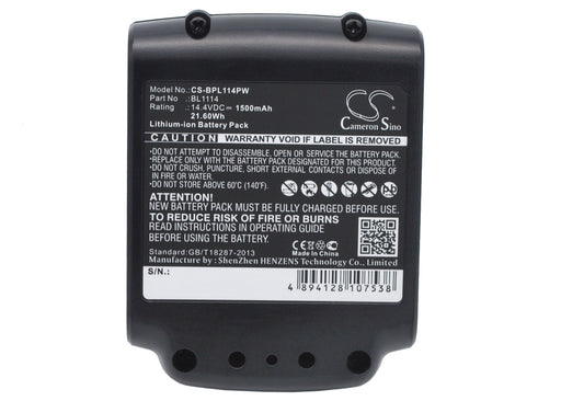 Black & Decker Cst1200 Cst800 LHT2436 LST1 1500mAh Replacement Battery