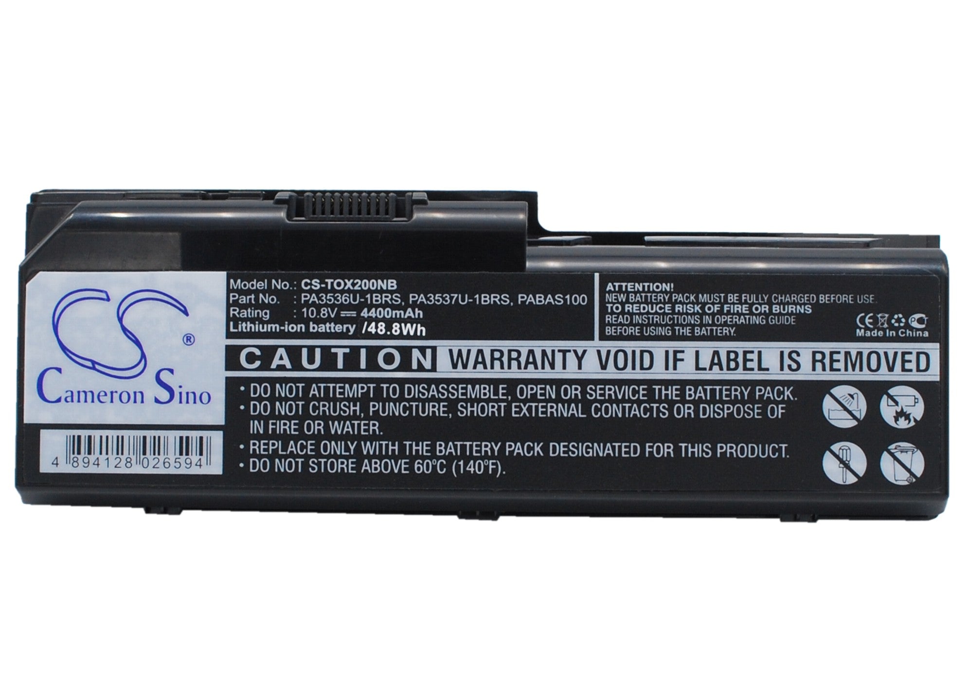 Toshiba Equium P200 Equium P200-178 Equium 4400mAh Replacement Battery: BatteryClerk.ca