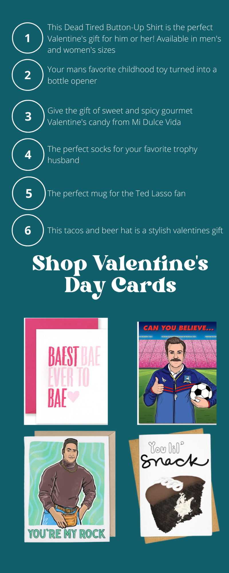 Valentine's Gifts for Him Descriptions