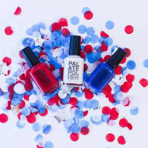 Red White & Blue Nail polish 