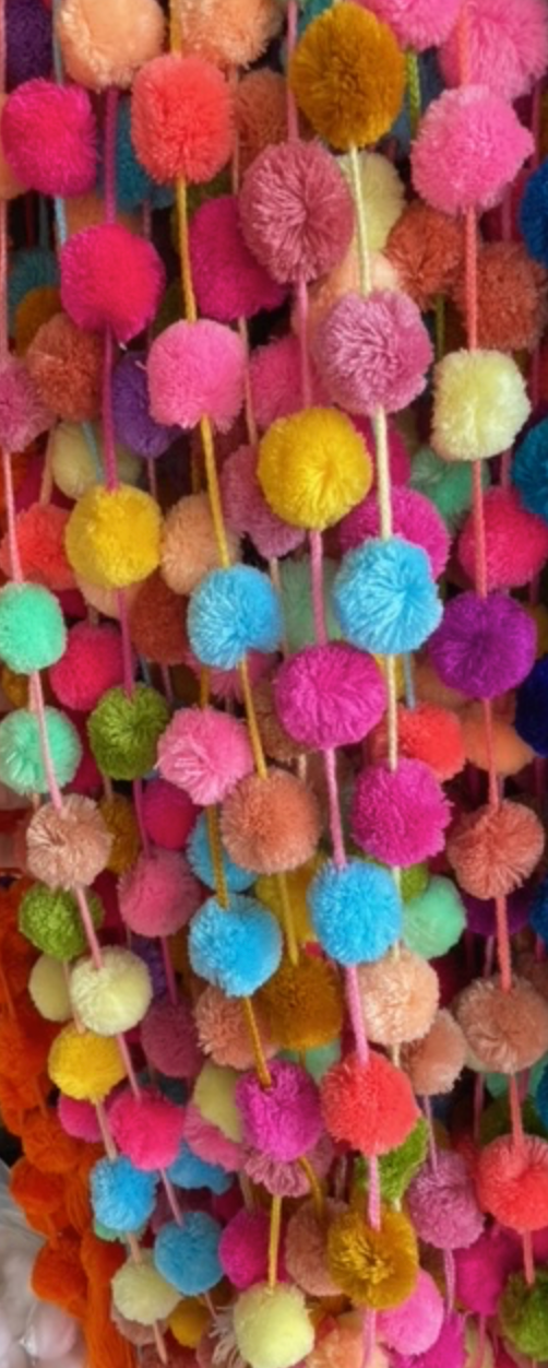 Pom Pom Garland  Hot Pink – Pigment