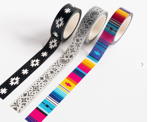 ZYNS* Black & White Washi Tape 12 pack