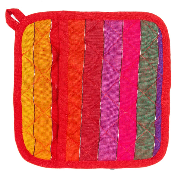 Happy Stripes Oven Mitts & Trivets - Noni Pattern #502 - Great