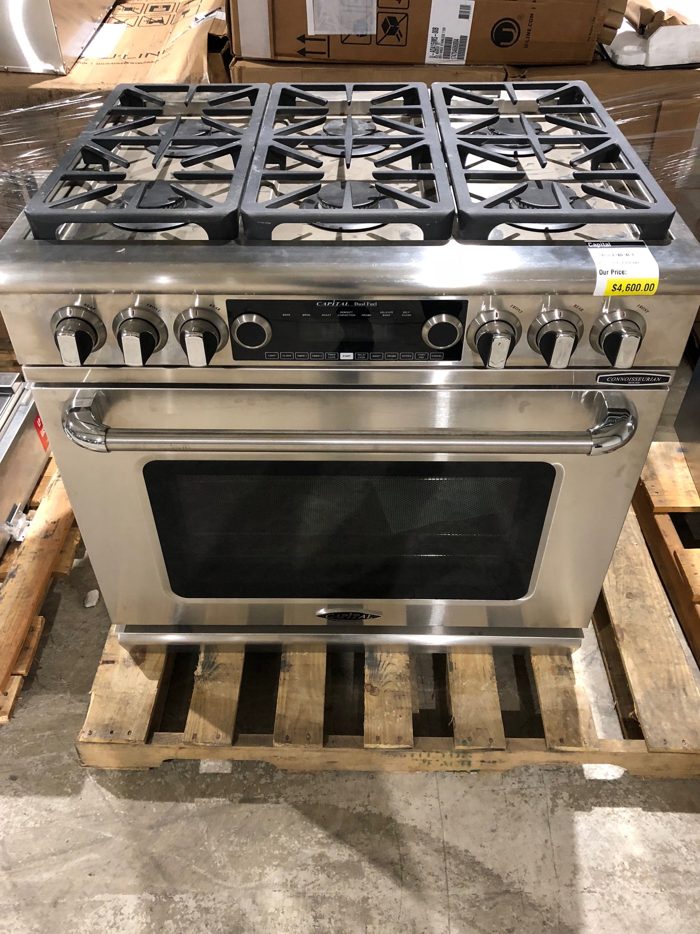 Capital Csb366l Connoisseurian Series 36 Inch Dual Fuel Range