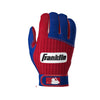 Franklin Pro Classic ADULT Royal Blue and Red Batting Gloves - Peligro Sports Edition
