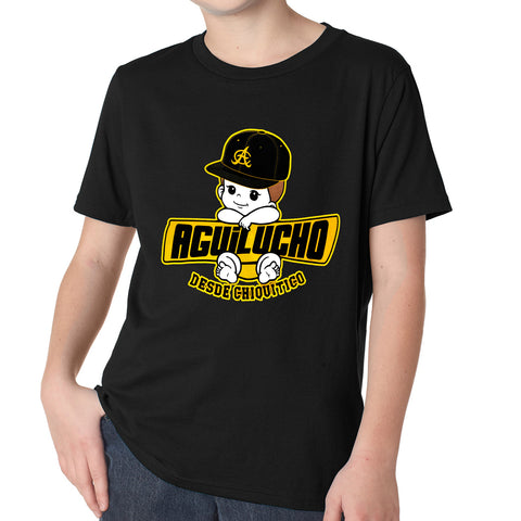 Aguilas Cibaeñas Aguilucho desde chiquitico YOUTH black T-Shirt – Peligro  Sports