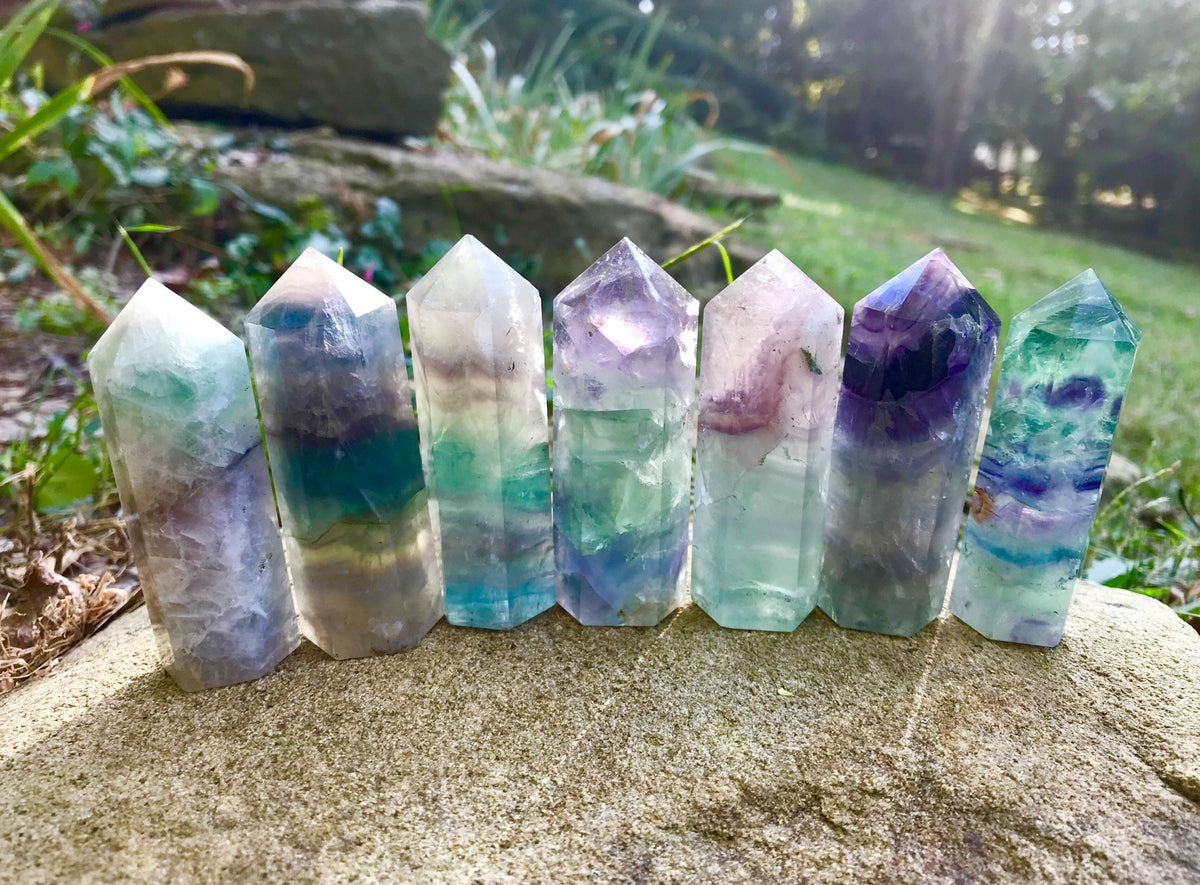 Fluorite Crystal Tower Crystal Gemstone Carved And Polished Fluorite Tower 5 0 U1d Xlarge Rainbow Fluorite Tower Flt 01 Rocks Geodes Home Living Lifepharmafze Com