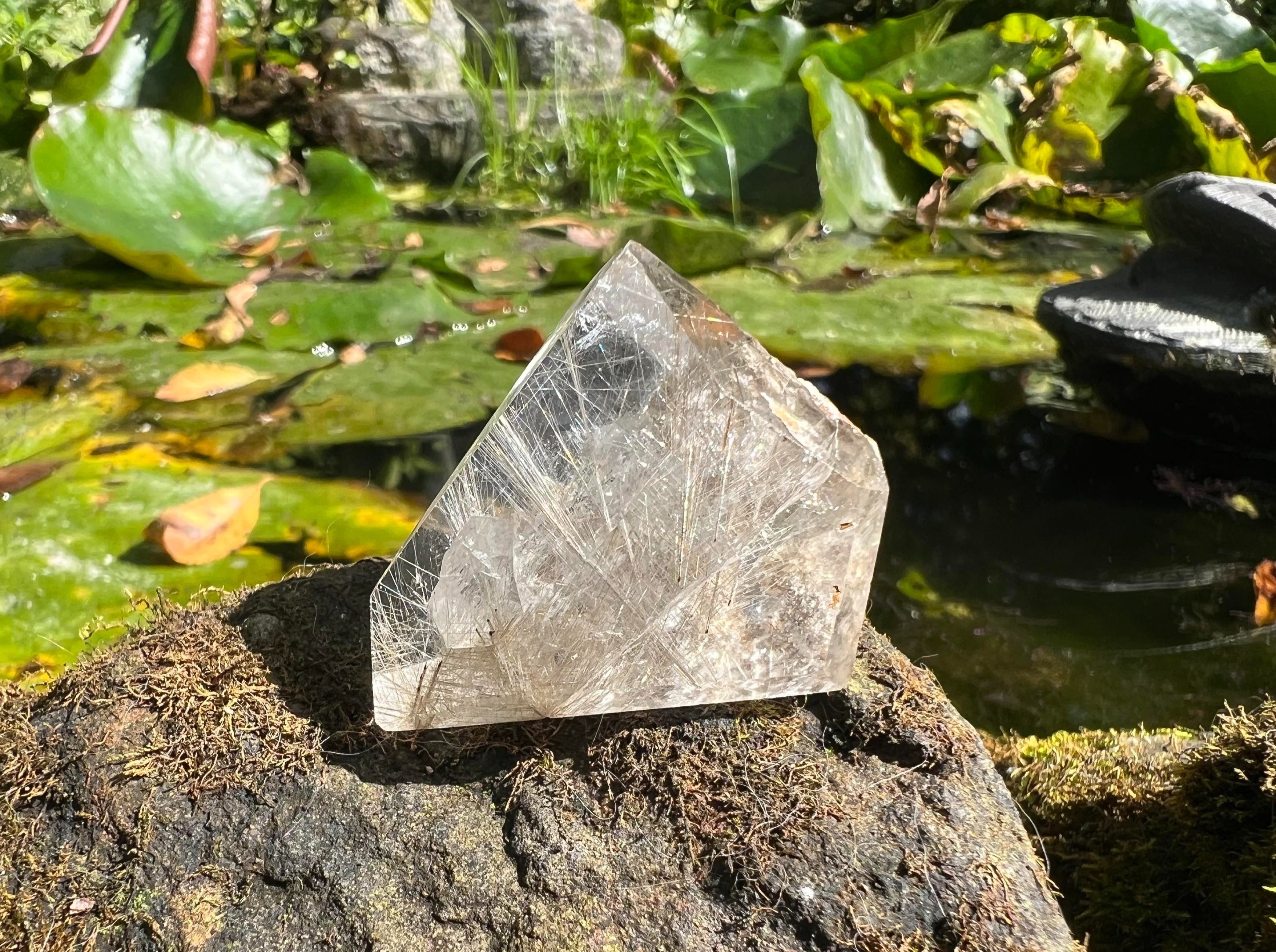 Rutilated Quartz Freeform Tower