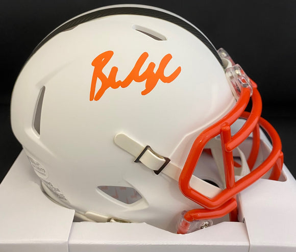 Bernie Kosar Autographed Cleveland Speed Mini Football Helmet - BAS