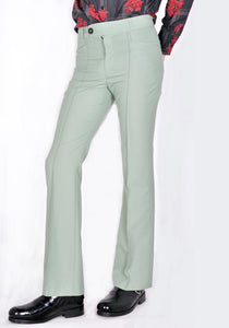 ERNEST W. BAKER FLARE TROUSERS PASTEL GREEN SS22 | DOSHABURI Shop