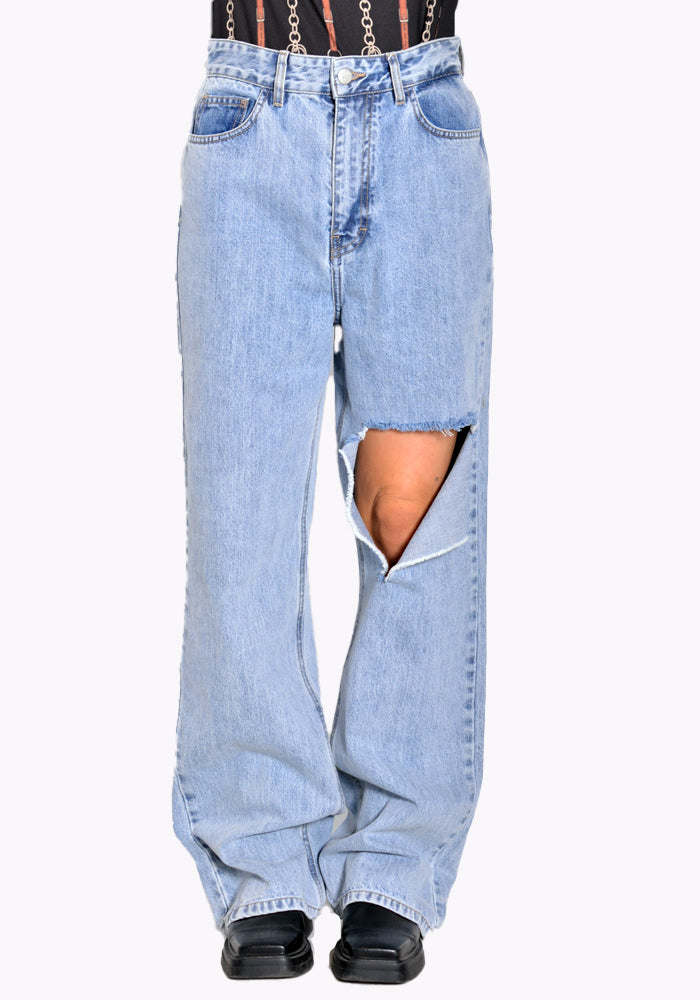 ROKH R1CA54 CT 27 DENIM PANTS BLUE (New Season FW22)