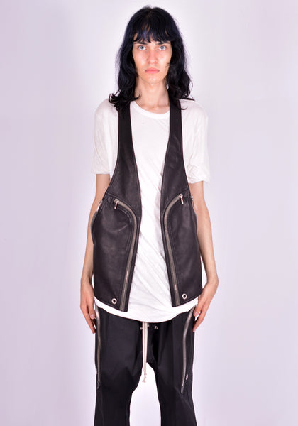 シルバーグレー サイズ RICK OWENS Bauhaus コットン ベスト | www