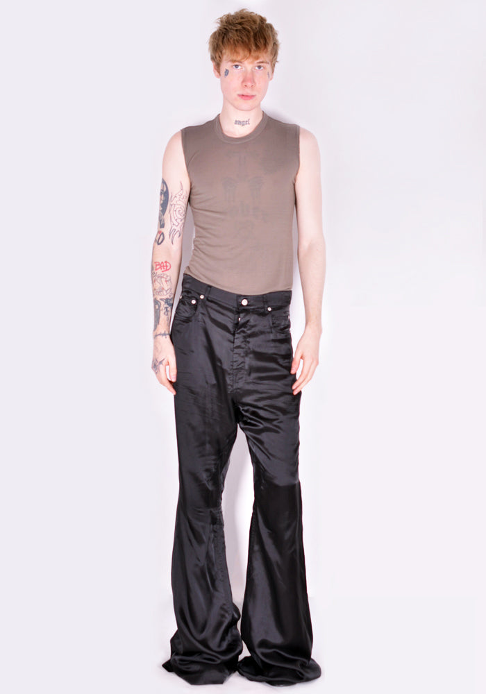 RICK OWENS RR01B1305 BOLAN BOOTCUT BLACK SS22 | DOSHABURI Online Shop