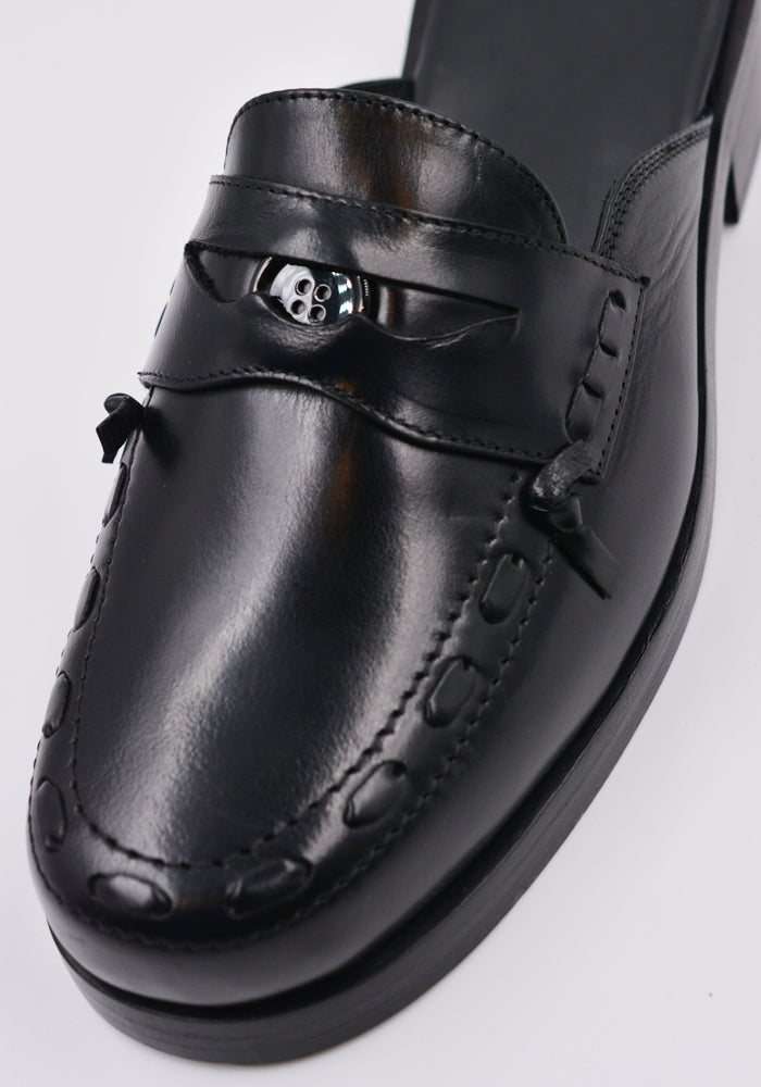 STEFAN COOK ステファンクック通販 LEATHER MULE BLACK – DOSHABURI