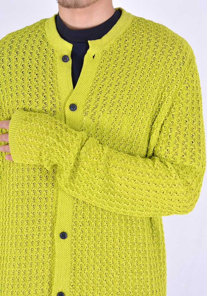 SUNNEI S01 KNIT CARDIGAN LIGHT GREEN 20SS | 50%OFF SALE – DOSHABURI