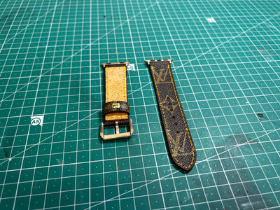 Imagine That Boutique Skinny LV Monogram Apple Watch Band Stud Large