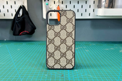 Louis Vuitton iPhone Case Damier Graphite XS Black in Coated